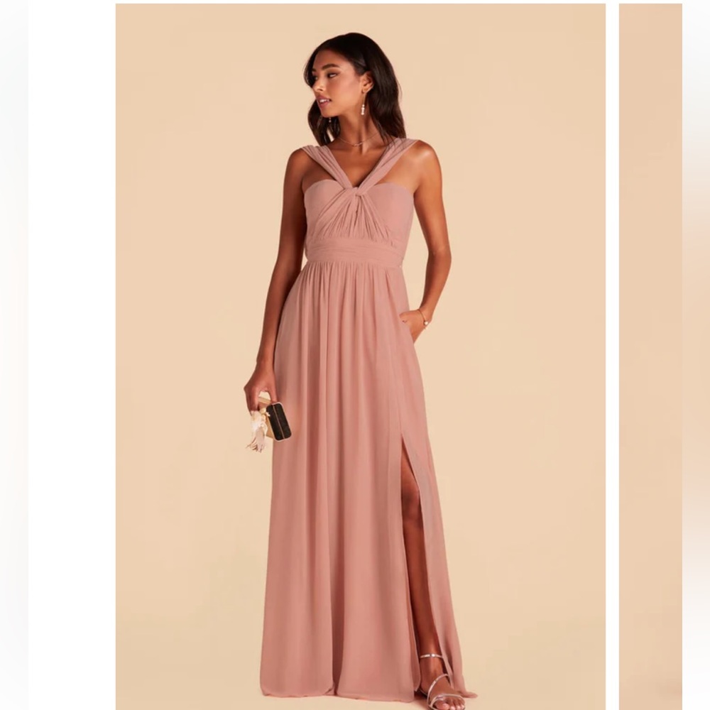 Birdy Grey Grey Grace Convertible Chiffon Bridesmaid Dress Desert Rose Pink XS